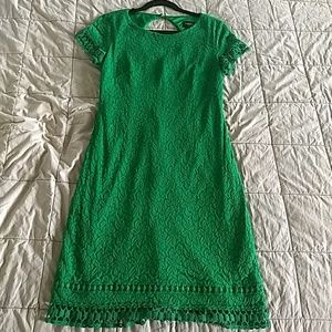 Green lace dress
